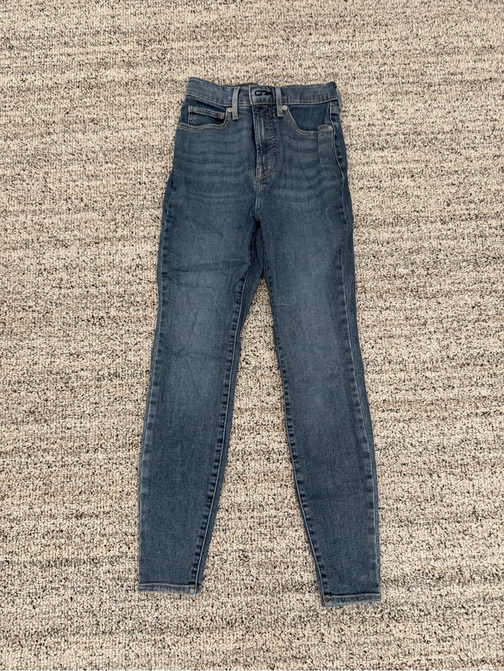 Everlane 3/4 Way High Skinny Jeans in blue navy